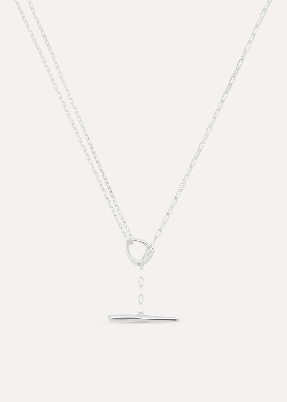 Thalassa Small T-Bar Lariat Necklace