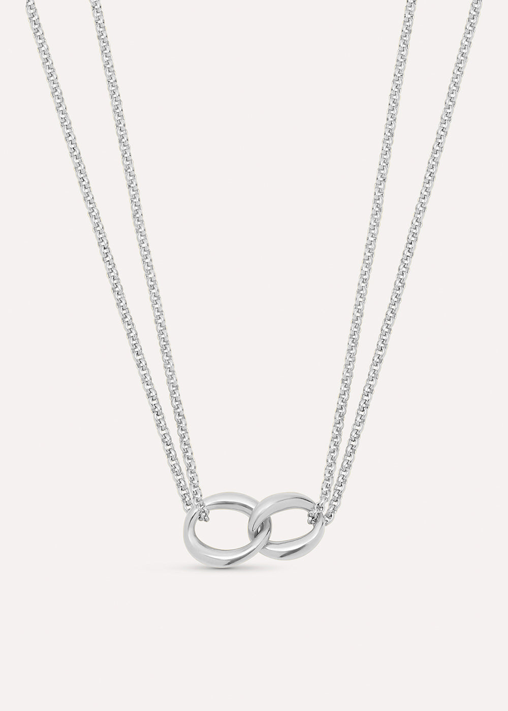Wave Double Link Necklace