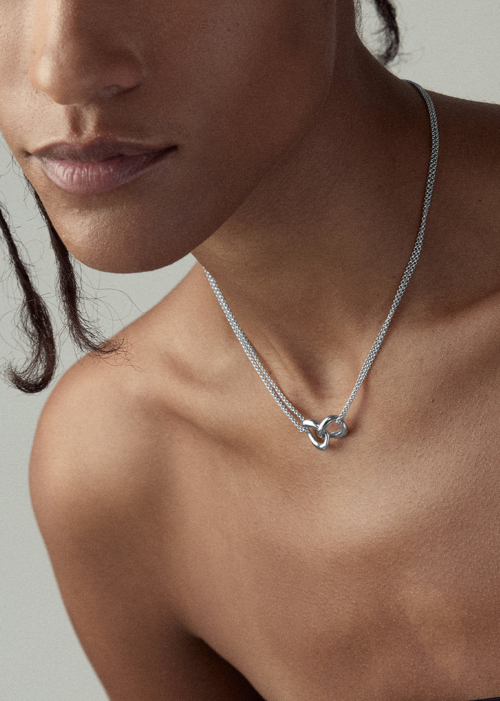 Wave Double Link Necklace