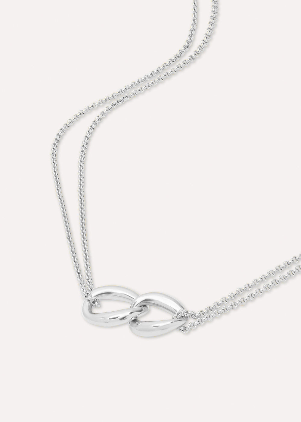 Wave Double Link Necklace