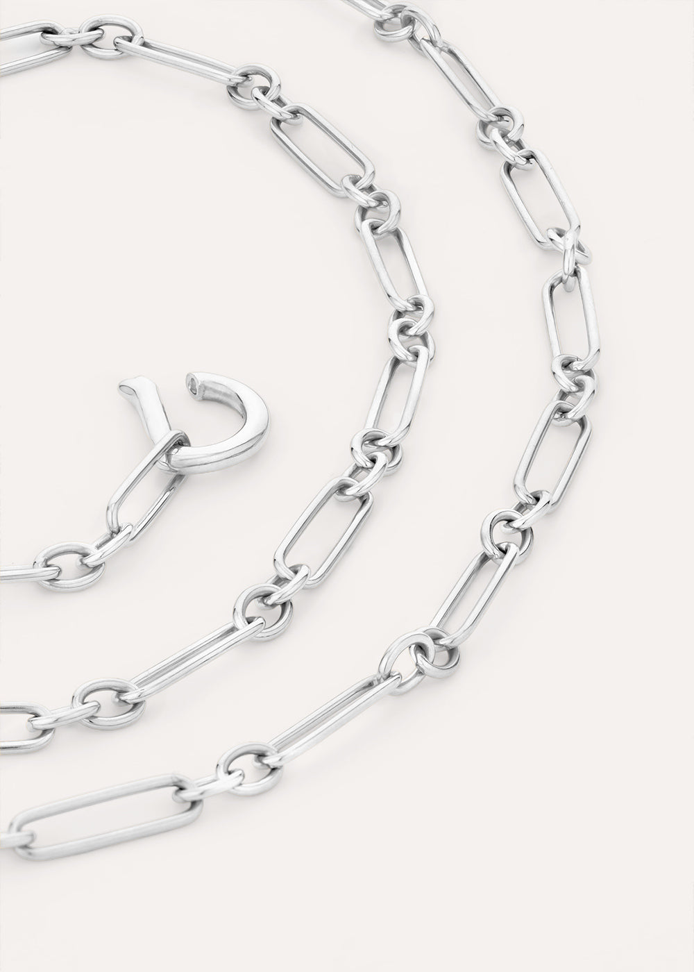 Long Trombone Chain Necklace