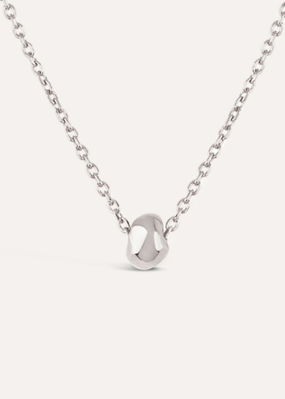 Single Nugget Slider Pendant Necklace