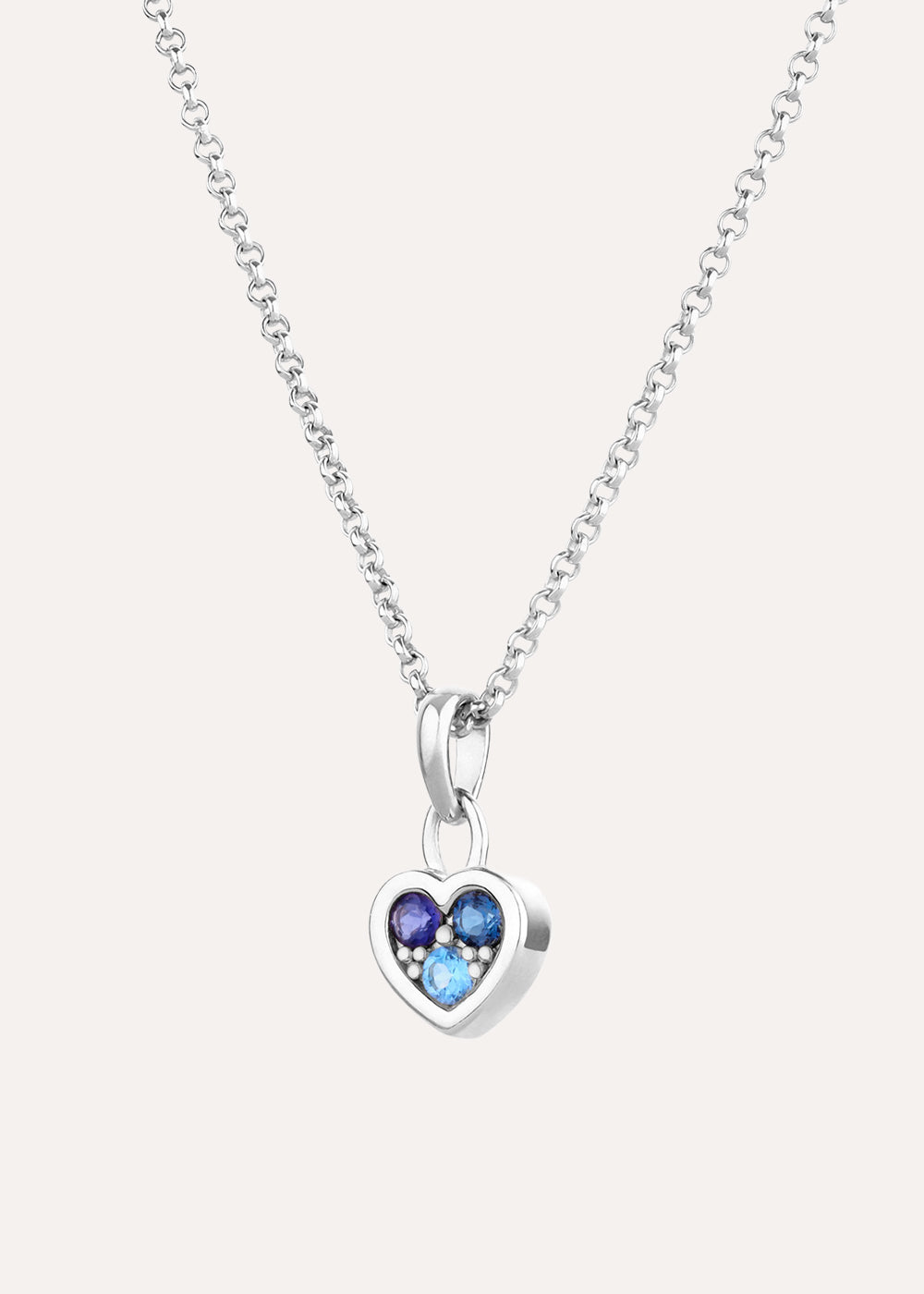 My World Iolite & Topaz Heart Necklace