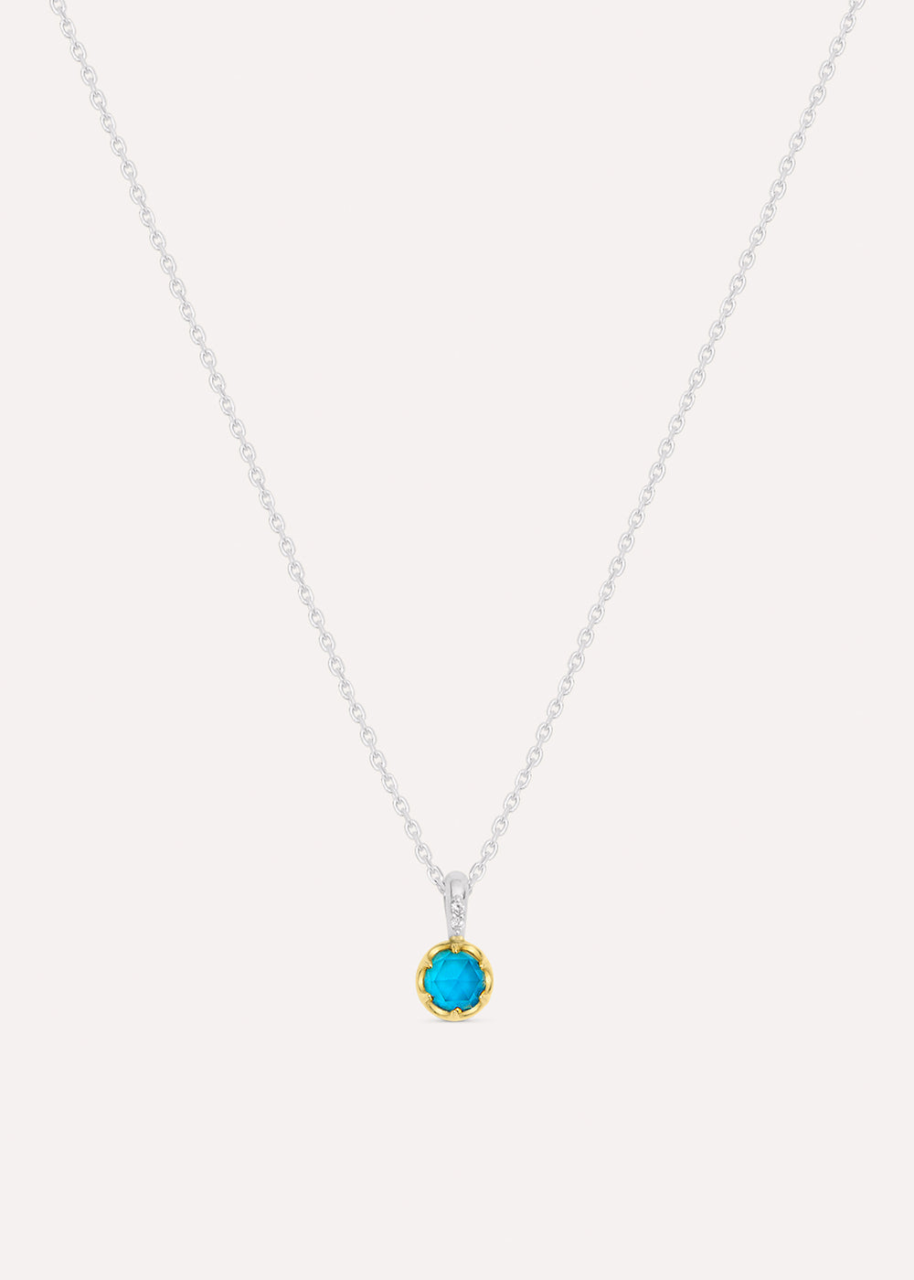 Blue Topaz December Birthstone Necklace