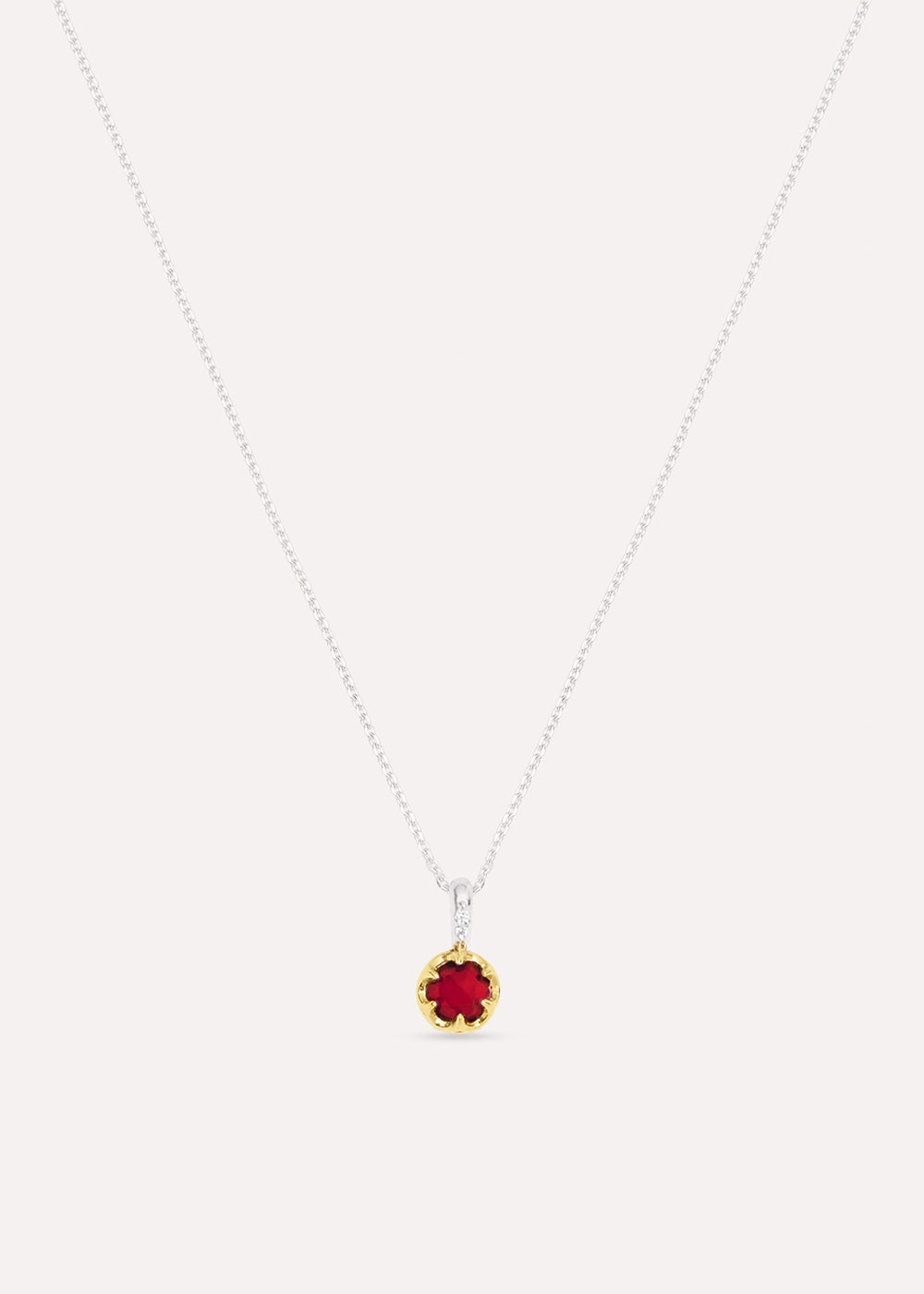 Ruby July Birthstone Necklace