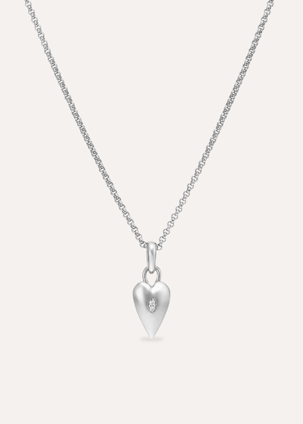 Heart Shield Charm Necklace