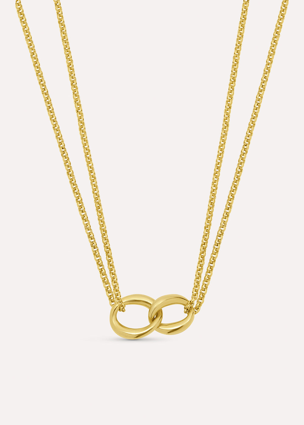 Wave Double Link Necklace