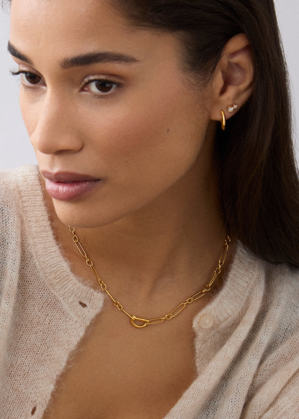 Trombone Chain Necklace