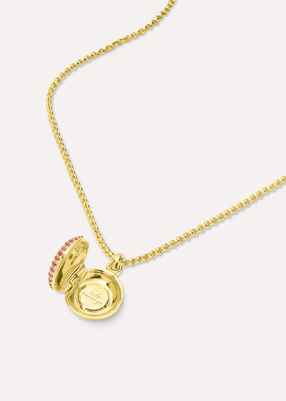 Suffragette Pavé Gemstone Locket