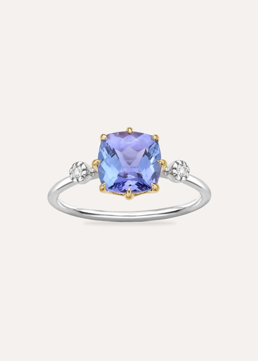 Iris Tanzanite & Lab-Grown Diamond Ring