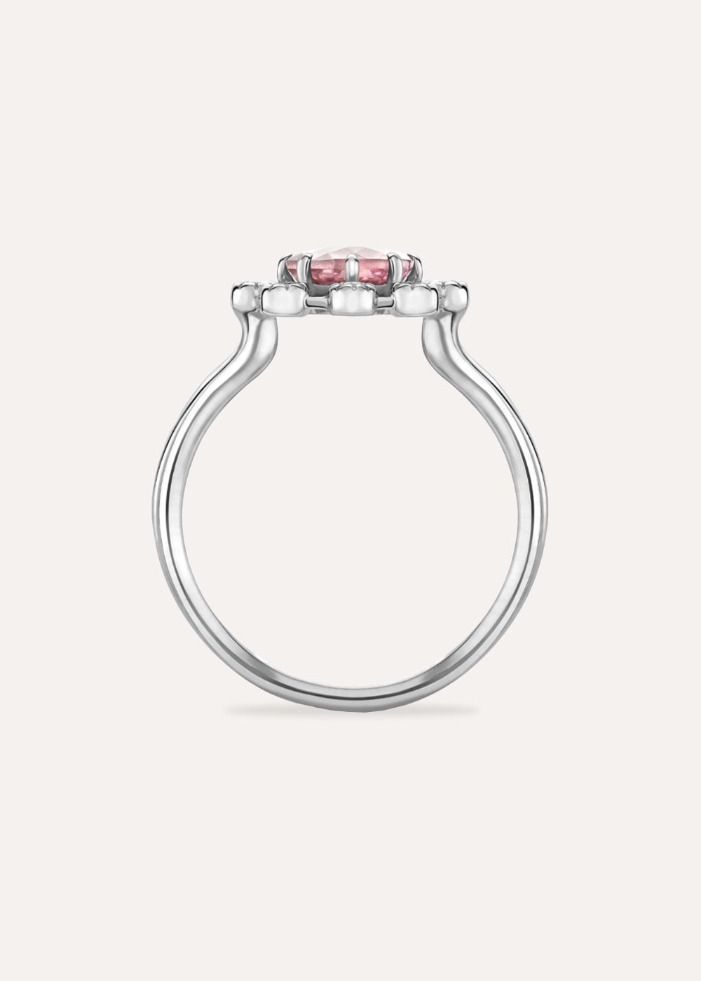 Celandine Pink Tourmaline & Lab-Grown Diamond Ring