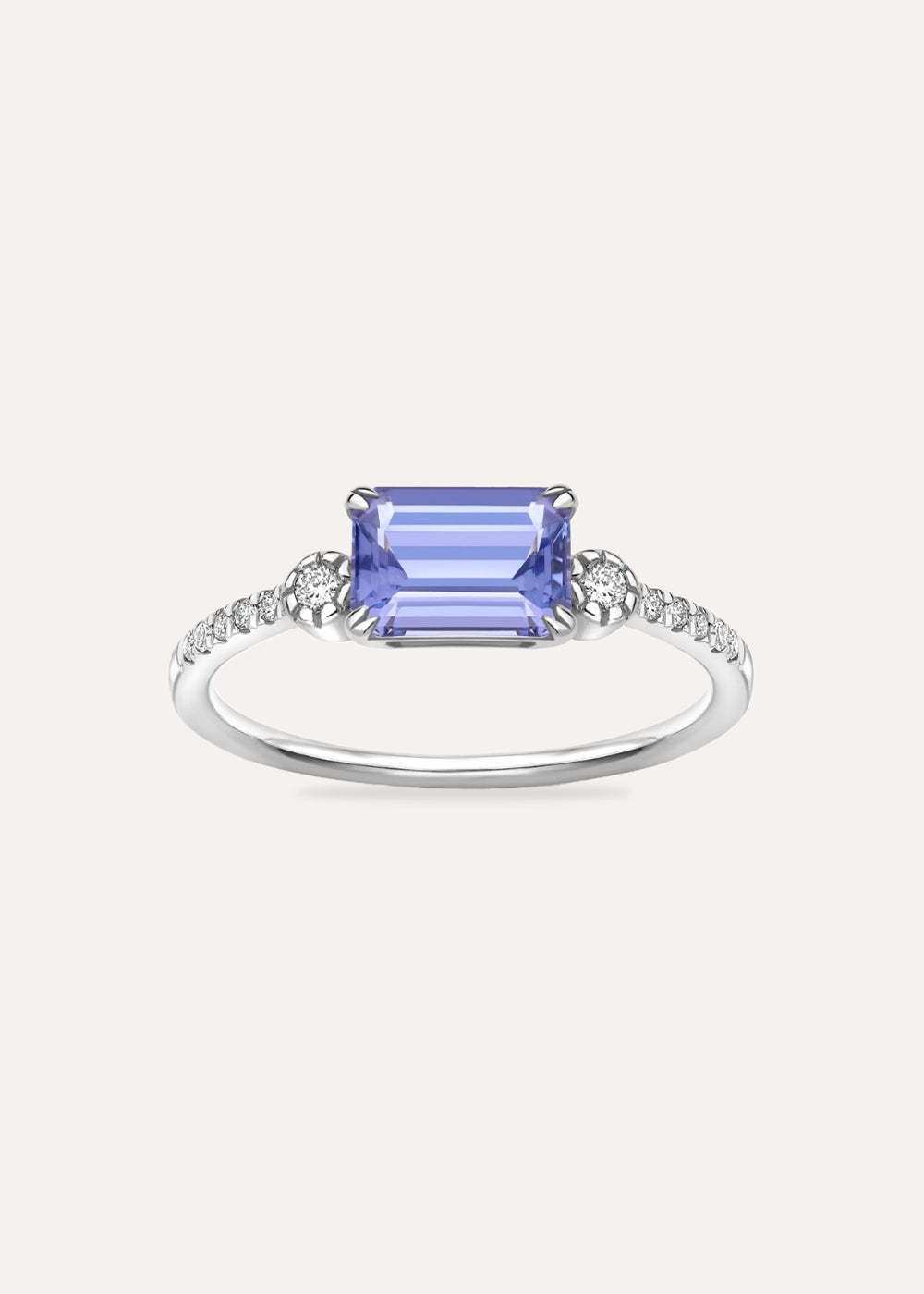 Betony Tanzanite & Lab-Grown Diamond Ring