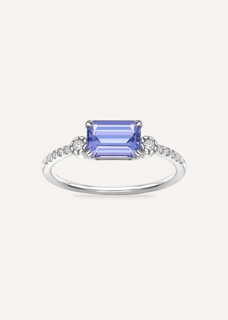 Betony Tanzanite & Lab-Grown Diamond Ring
