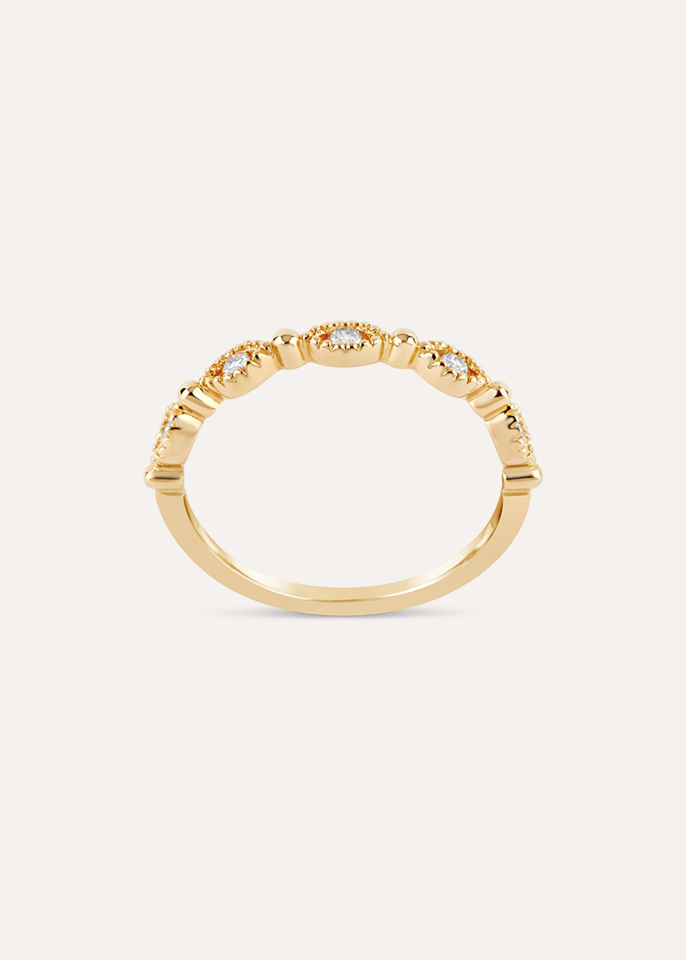 Jasmine Half Eternity Diamond Ring