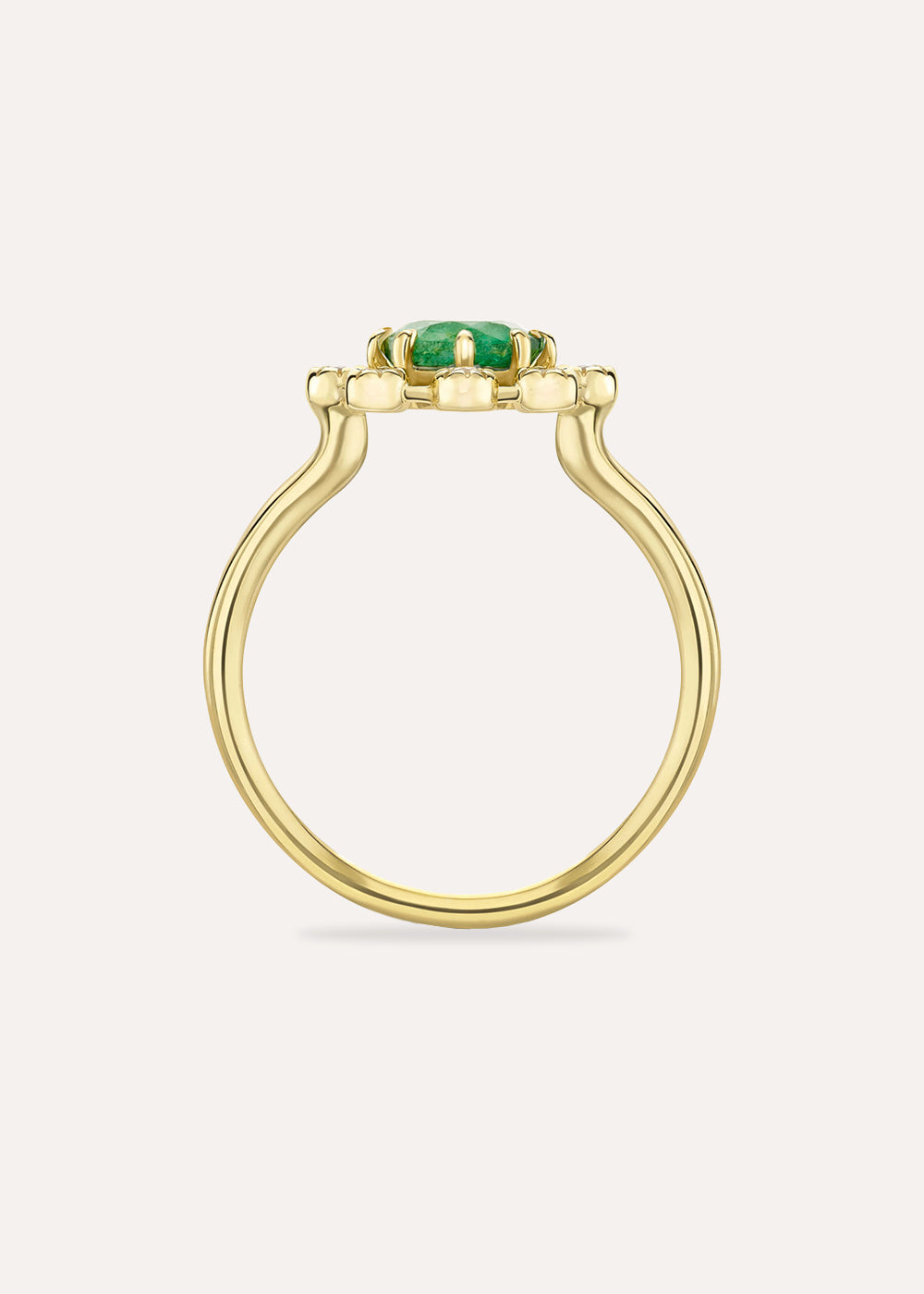 Celandine Emerald & Lab-Grown Diamond Ring