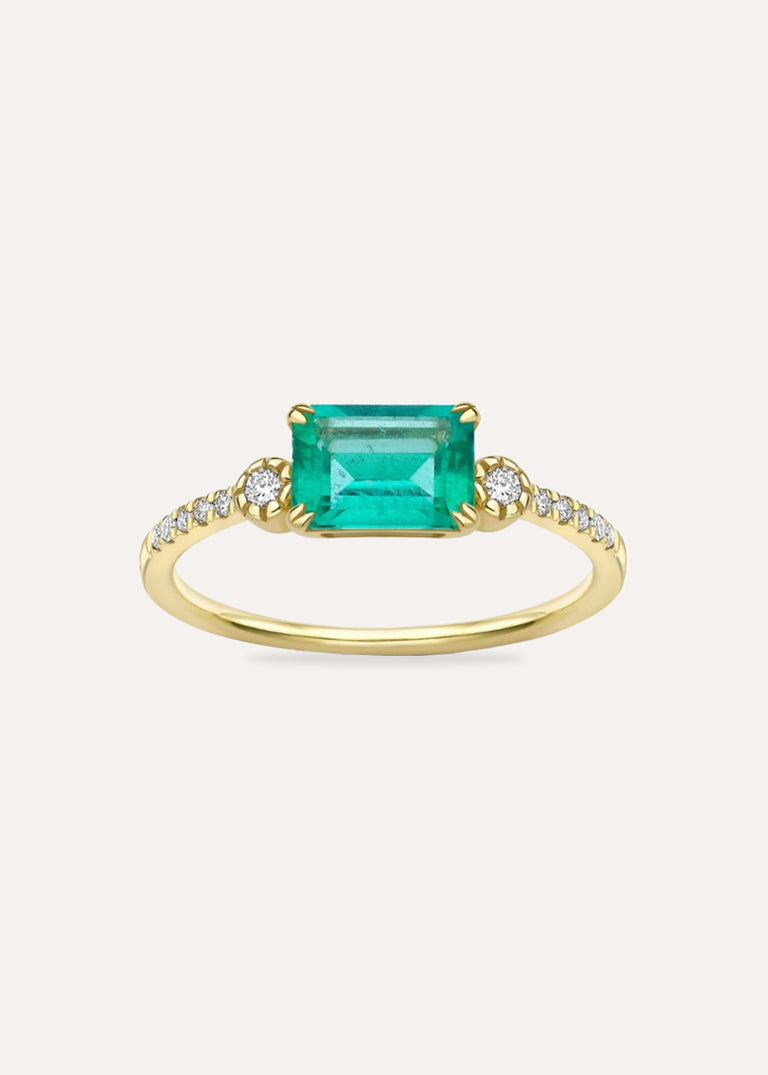 Betony Emerald & Lab-Grown Diamond Ring