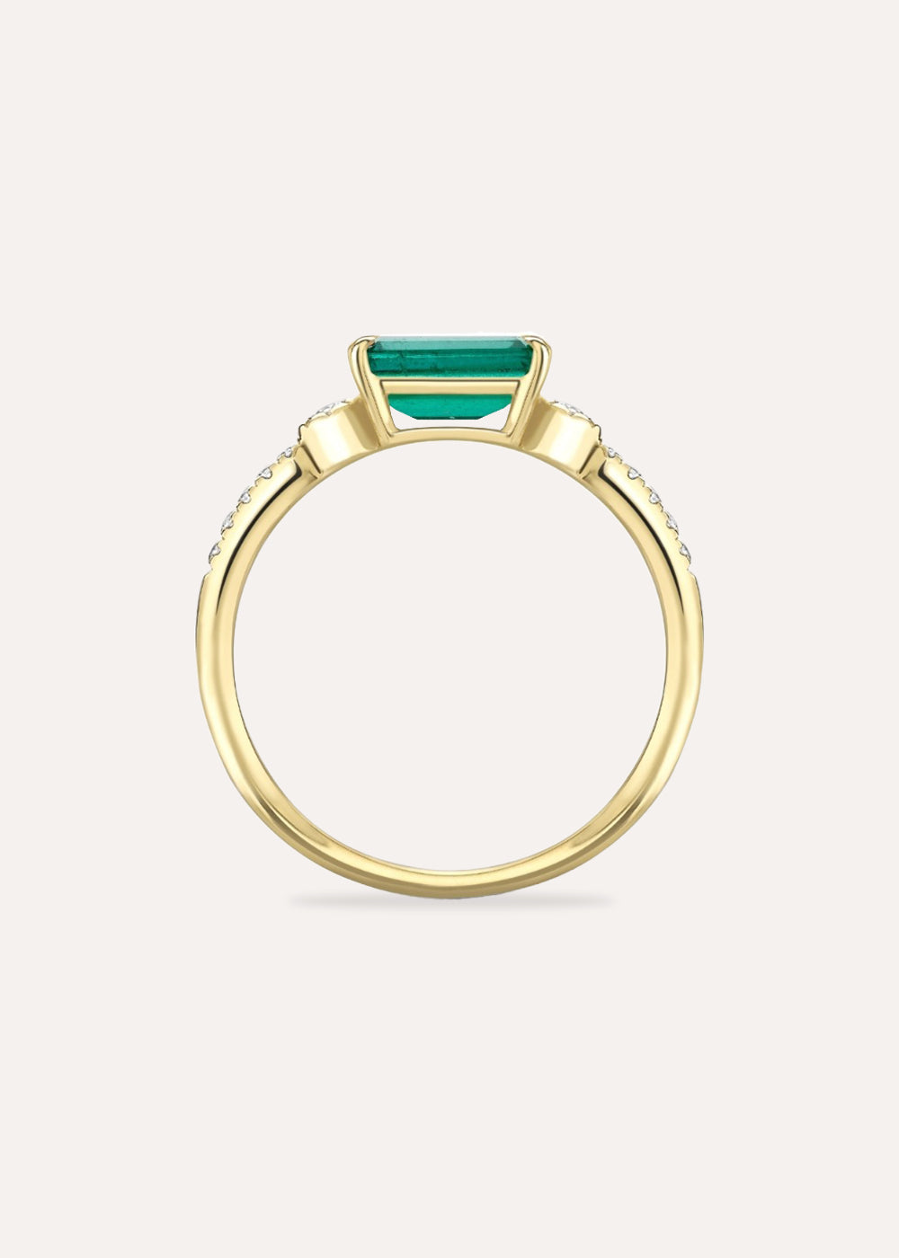 Betony Emerald & Lab-Grown Diamond Ring