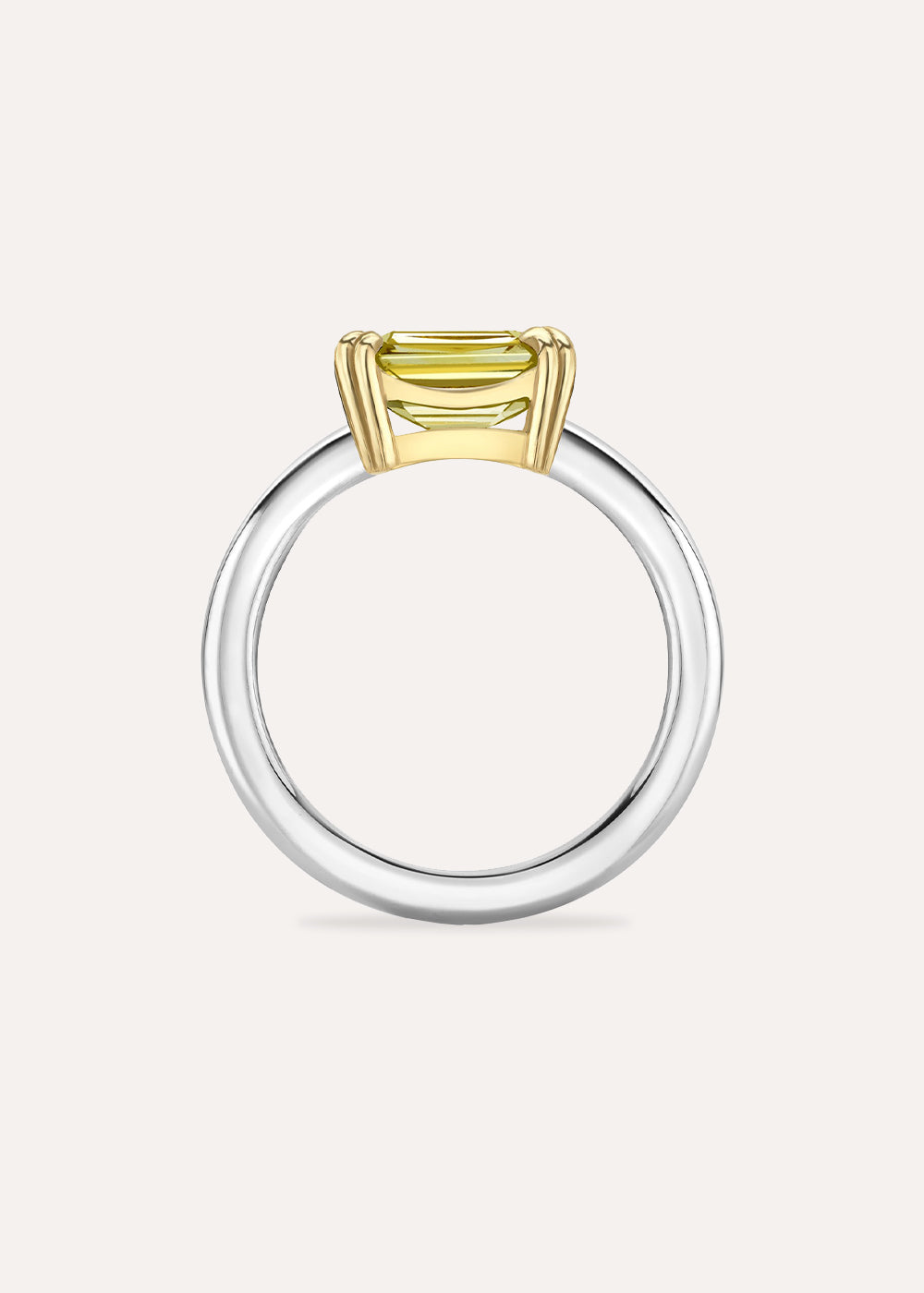 Hollie Yellow Sapphire Solitaire Ring