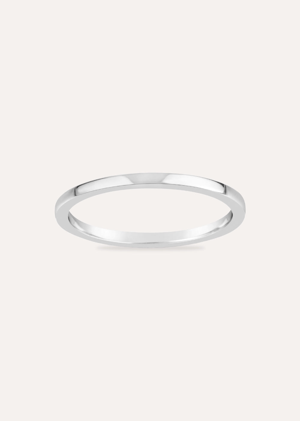 Flat Wedding Band 1.5mm