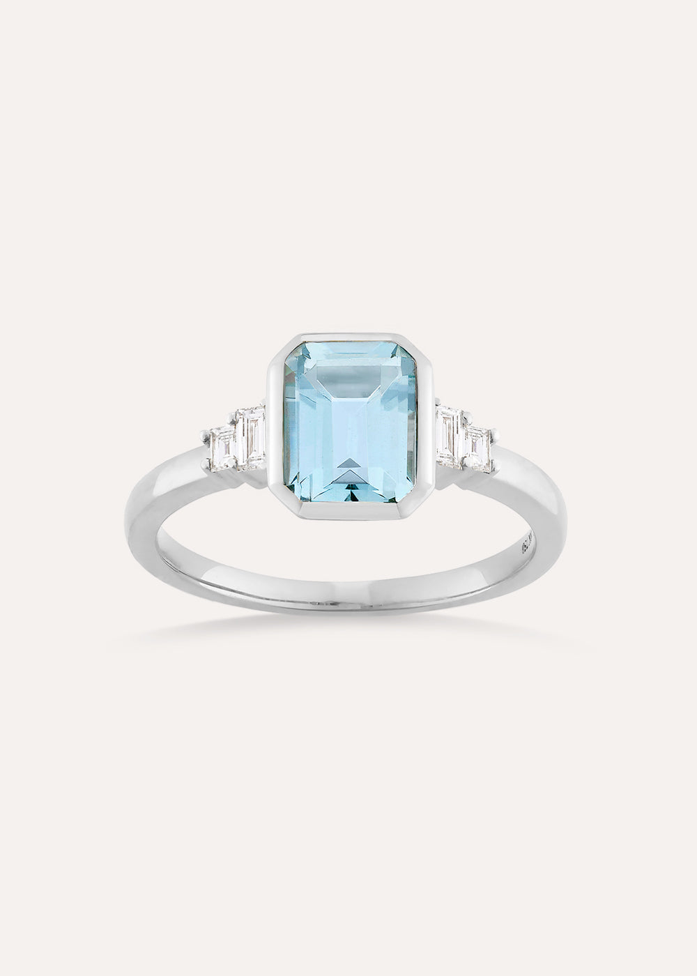 Mila Blue Aquamarine & Diamond Ring
