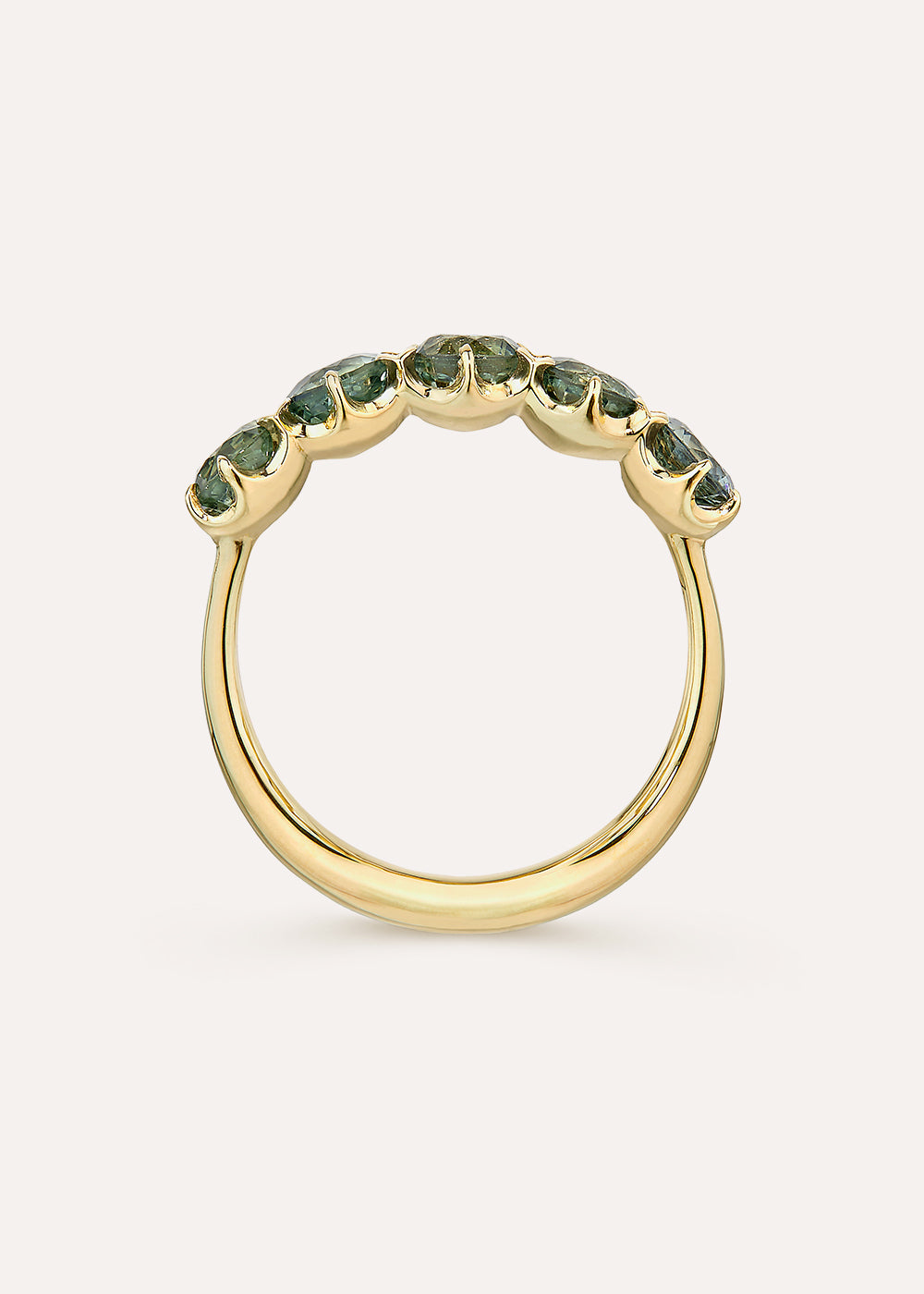 Elyhara Green Sapphire Five Stone Ring