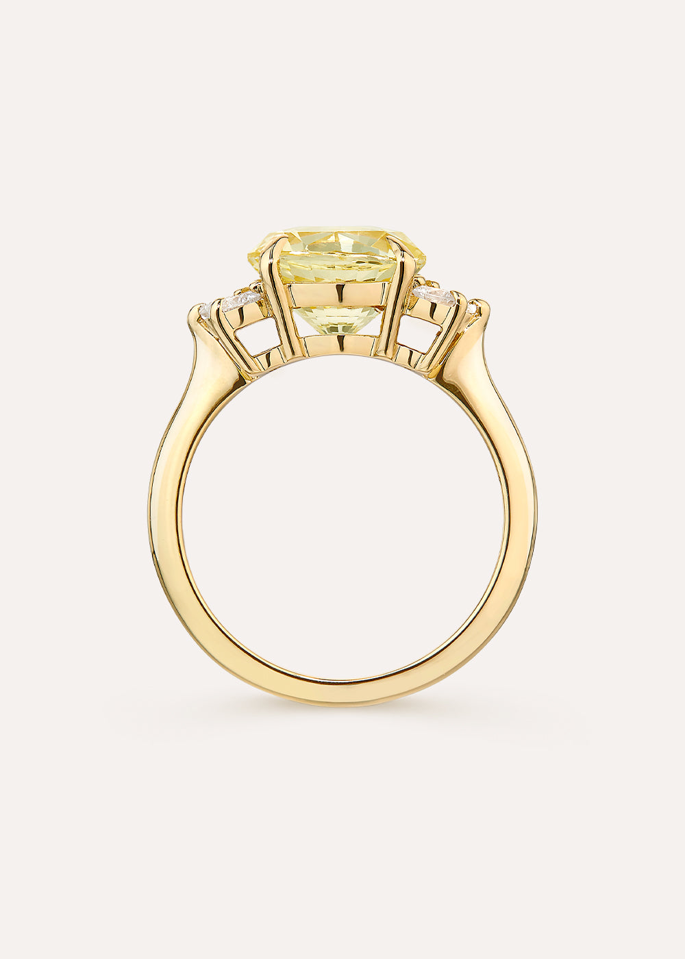 Krista Yellow Sapphire & Diamond Ring