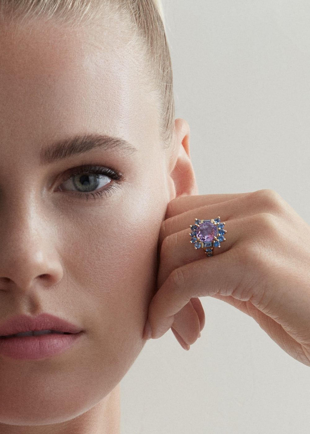 Thea Spinel & Sapphire Cocktail Ring