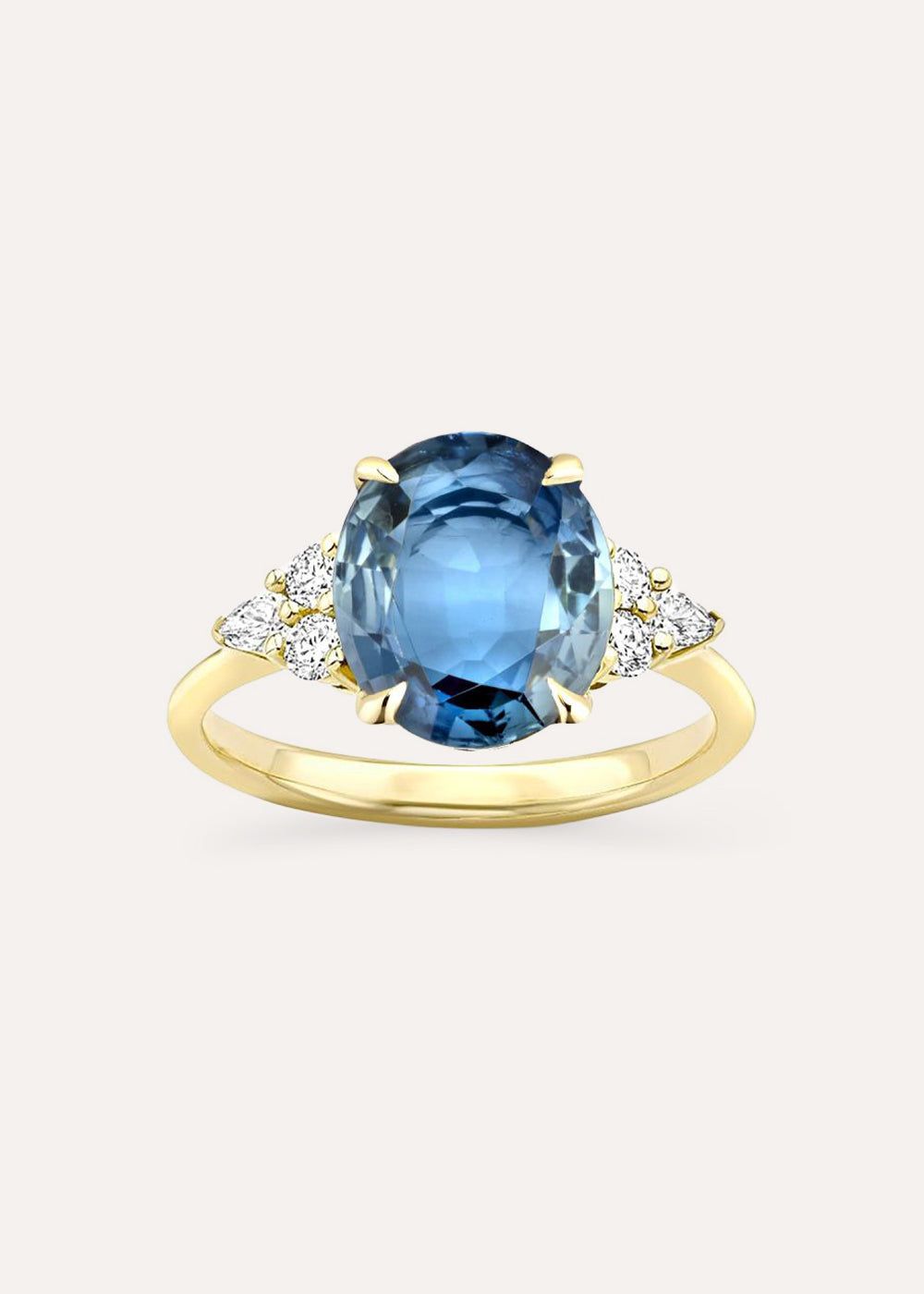 Edie Blue Sapphire & Diamond Ring