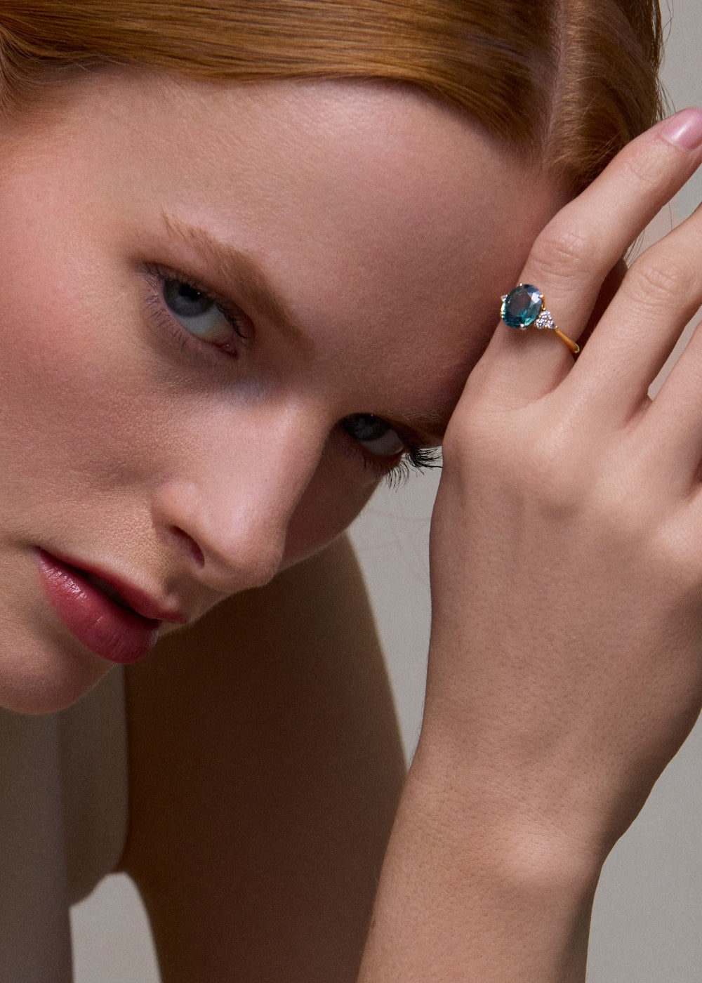 Edie Blue Sapphire & Diamond Ring