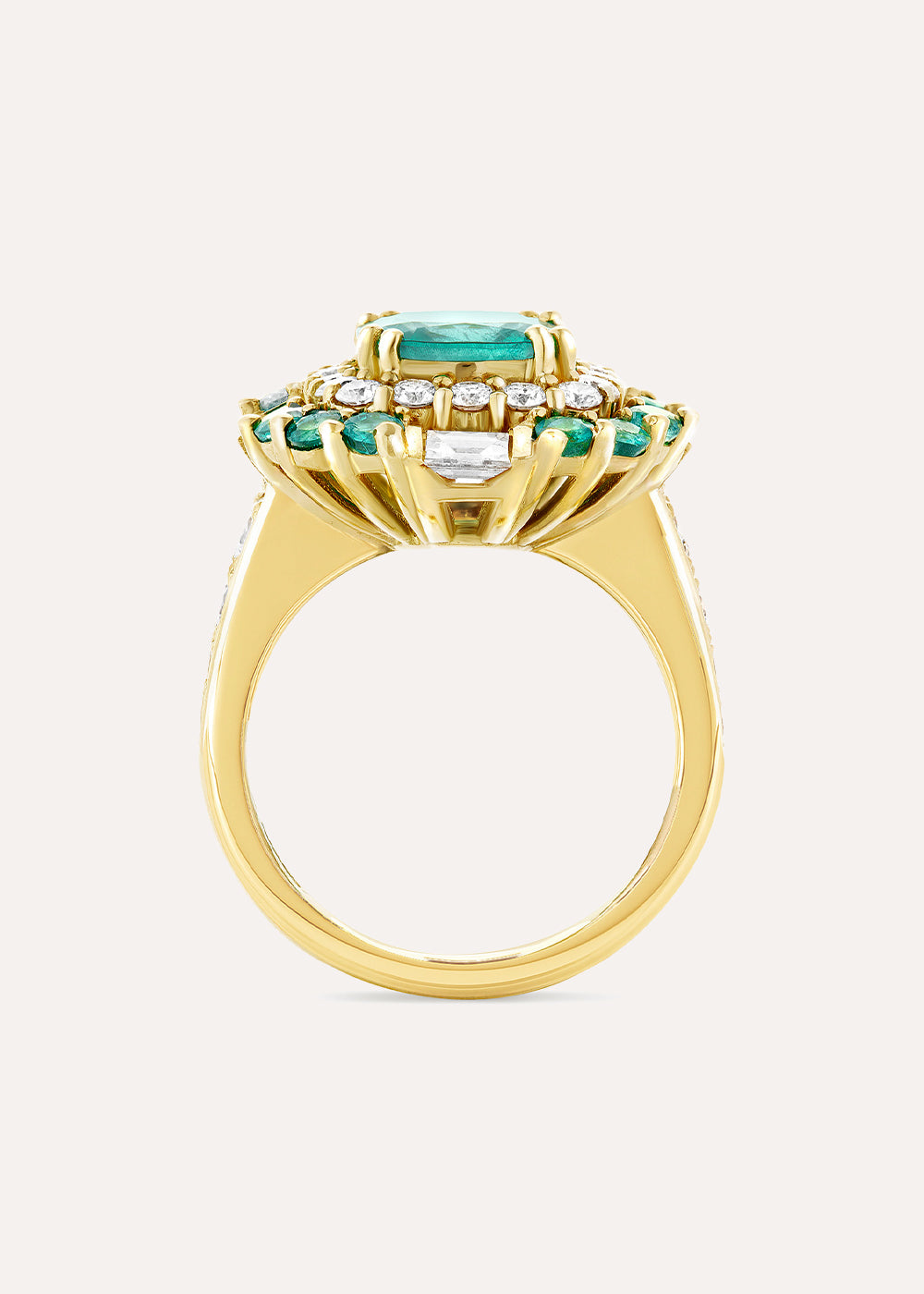 Carmen Emerald & Diamond Ring