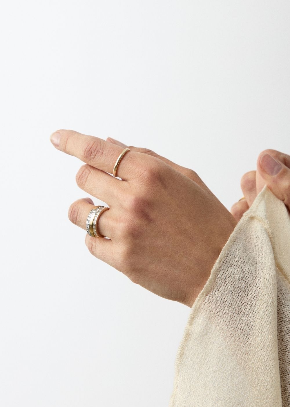 Natural Diamond Chunky Court Ring