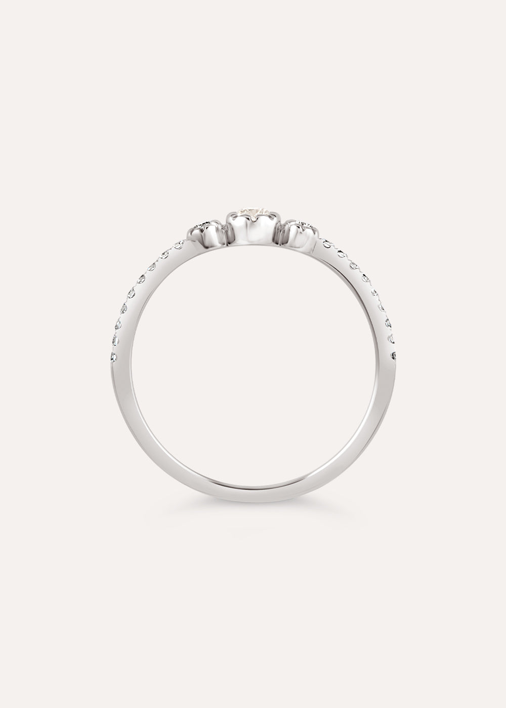 Forget Me Knot Lab-Grown Diamond Trio Ring