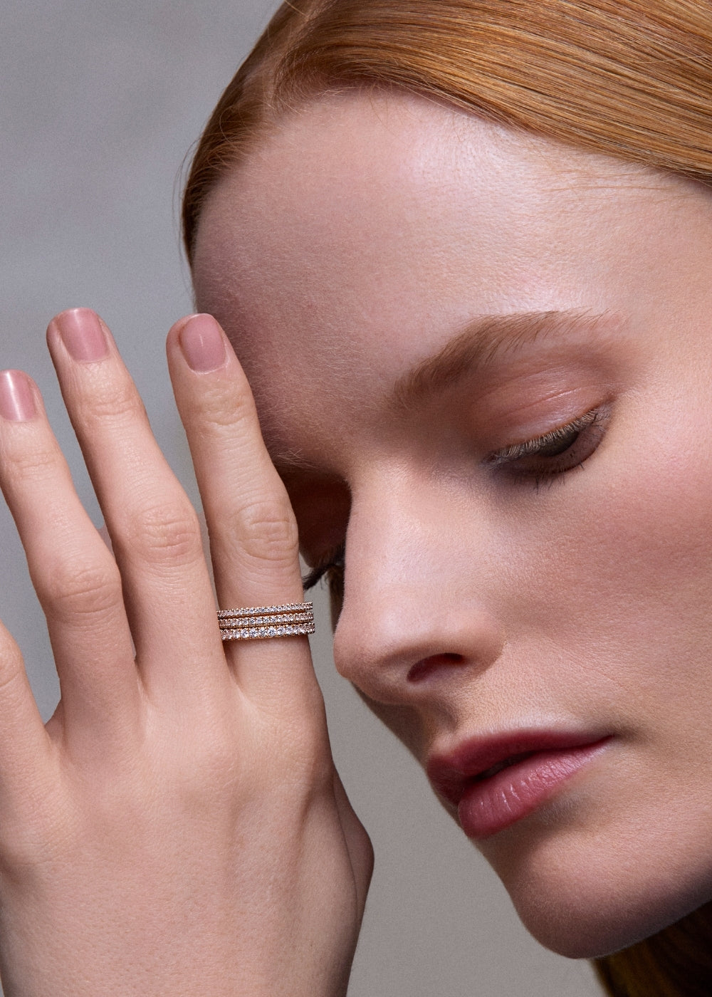 Minnow Three Quarter Small Lab-Grown Diamond Eternity Ring