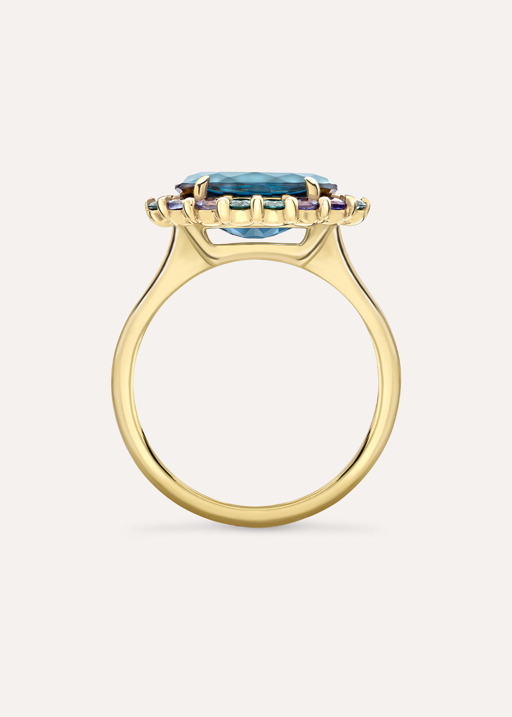 Libby London Blue Topaz Cocktail Ring