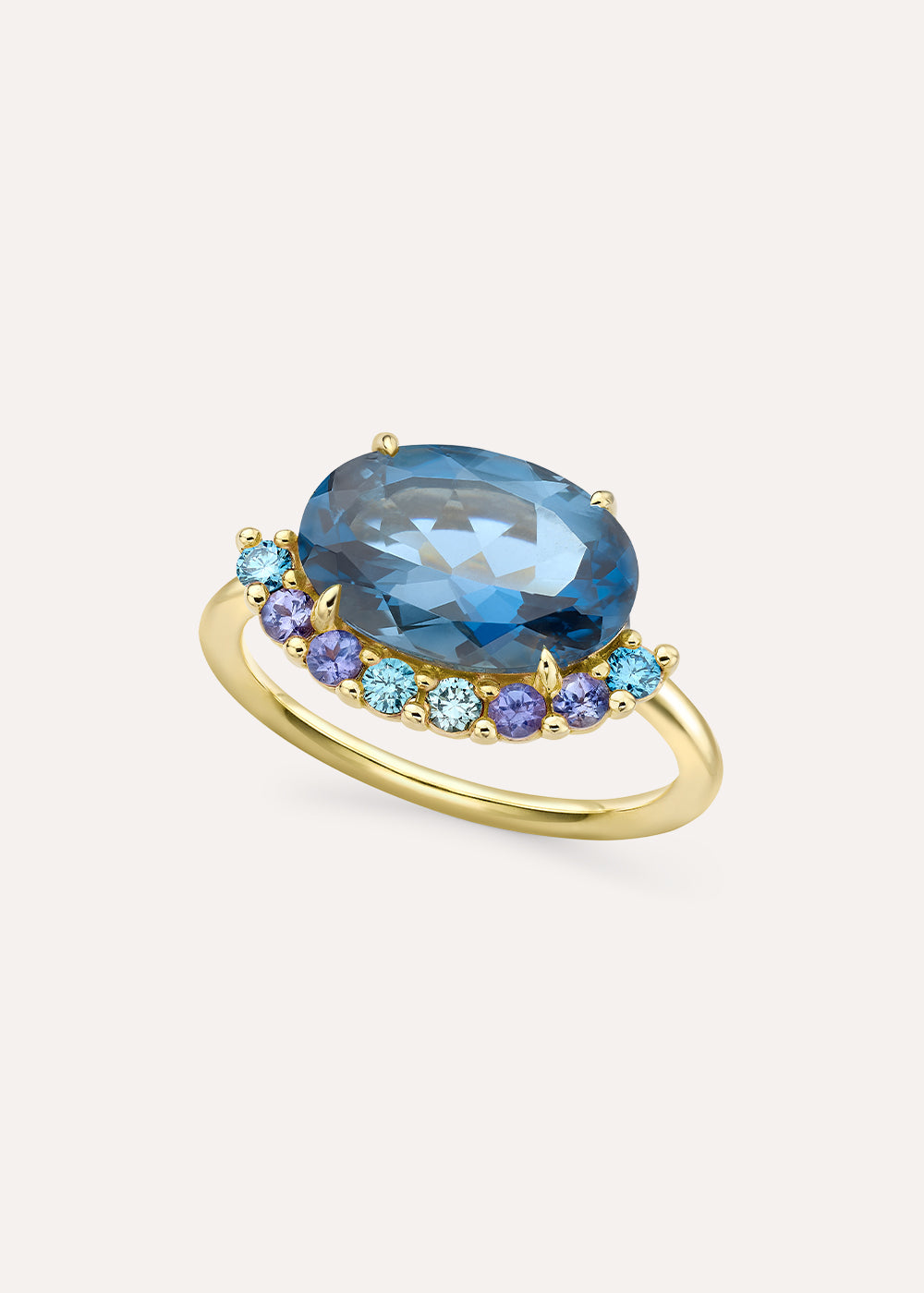 Libby London Blue Topaz Cocktail Ring