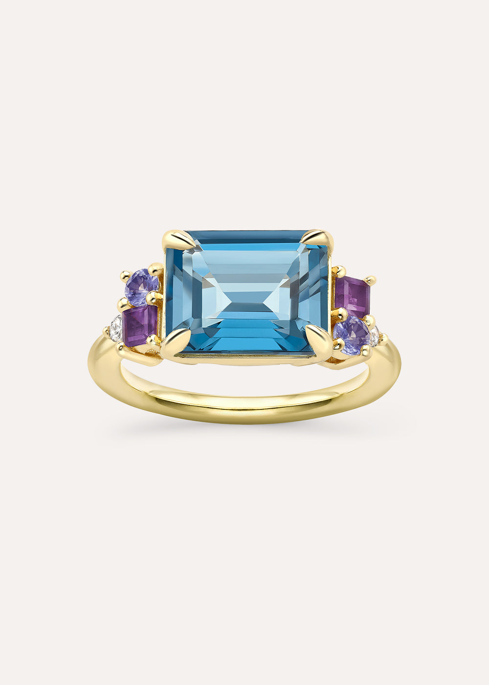 Claudie Blue Topaz Cocktail Ring