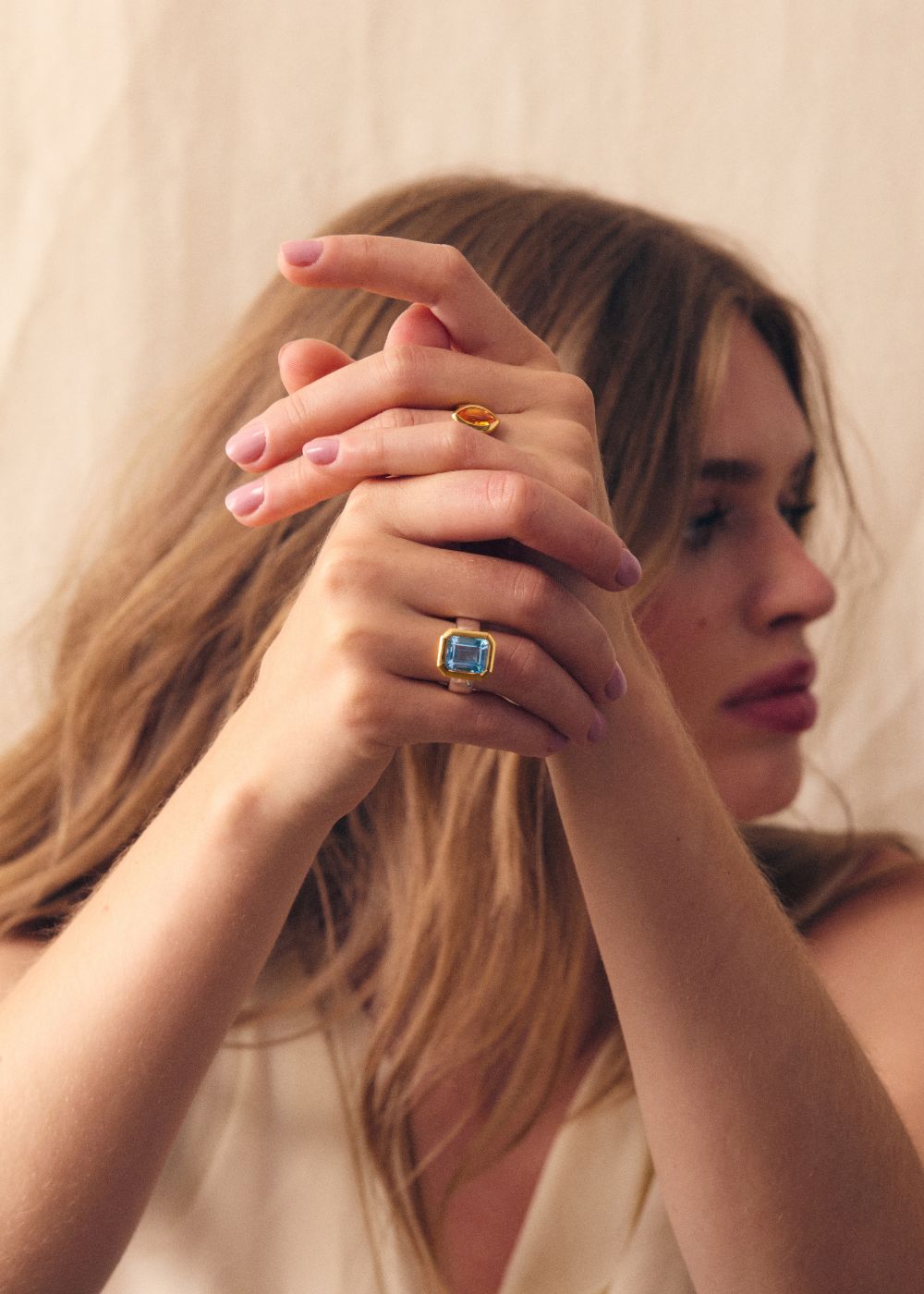 Paloma Sky Blue Topaz Cocktail Ring