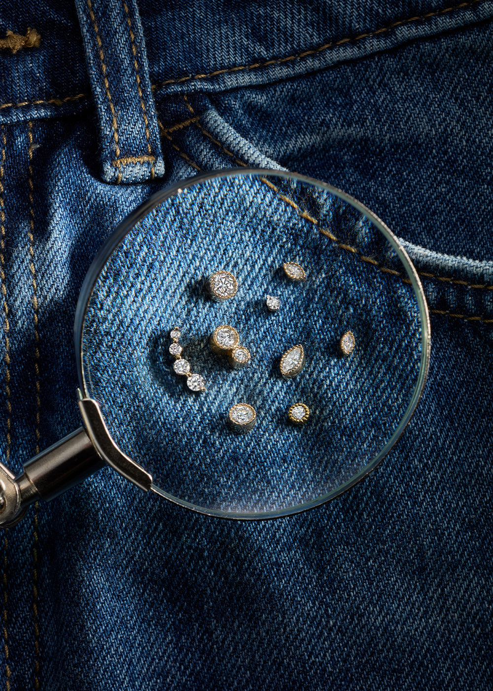 Single Shuga Lab-Grown Diamond Crawler Stud Earring