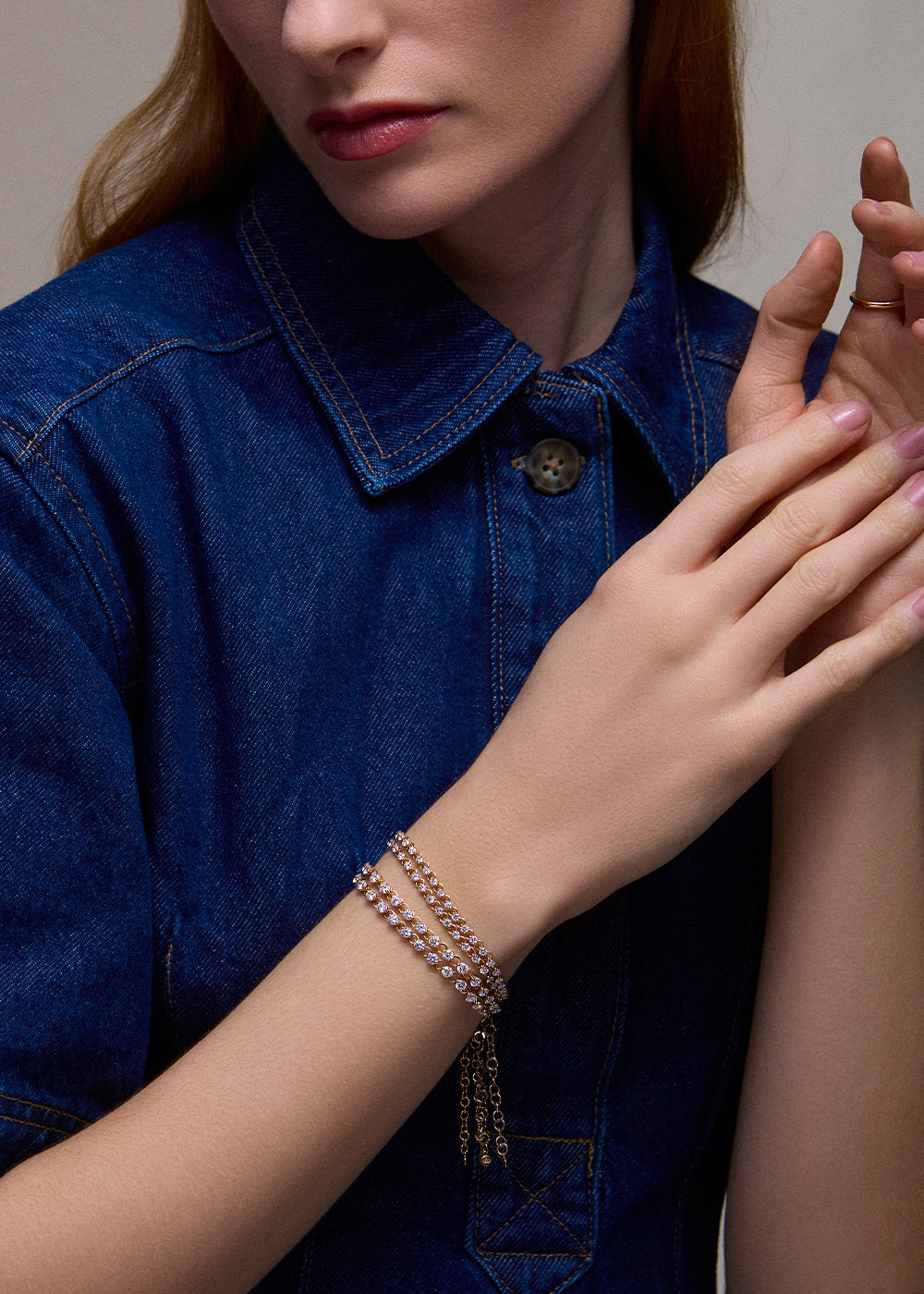 Shuga 1.43ct Lab-Grown Diamond Tennis Bracelet