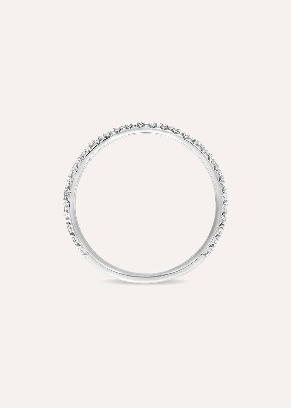 Minnow Three Quarter Small Lab-Grown Diamond Eternity Ring