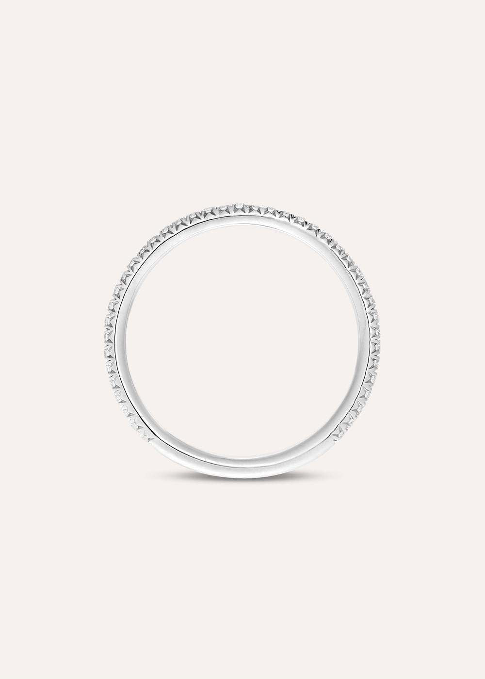 Minnow Three Quarter Mini Lab-Grown Diamond Eternity Ring