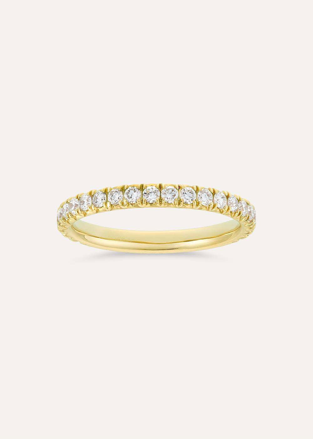 Minnow Three Quarter Medium Lab-Grown Diamond Eternity Ring
