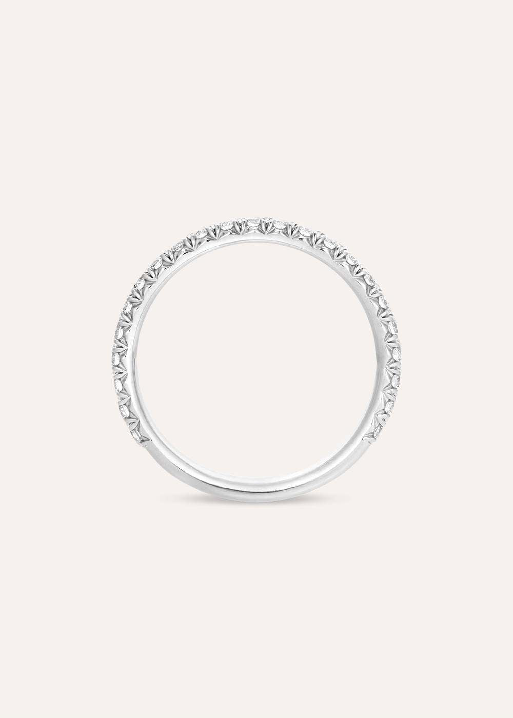 Minnow Three Quarter Medium Lab-Grown Diamond Eternity Ring