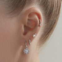 White Gold Earrings