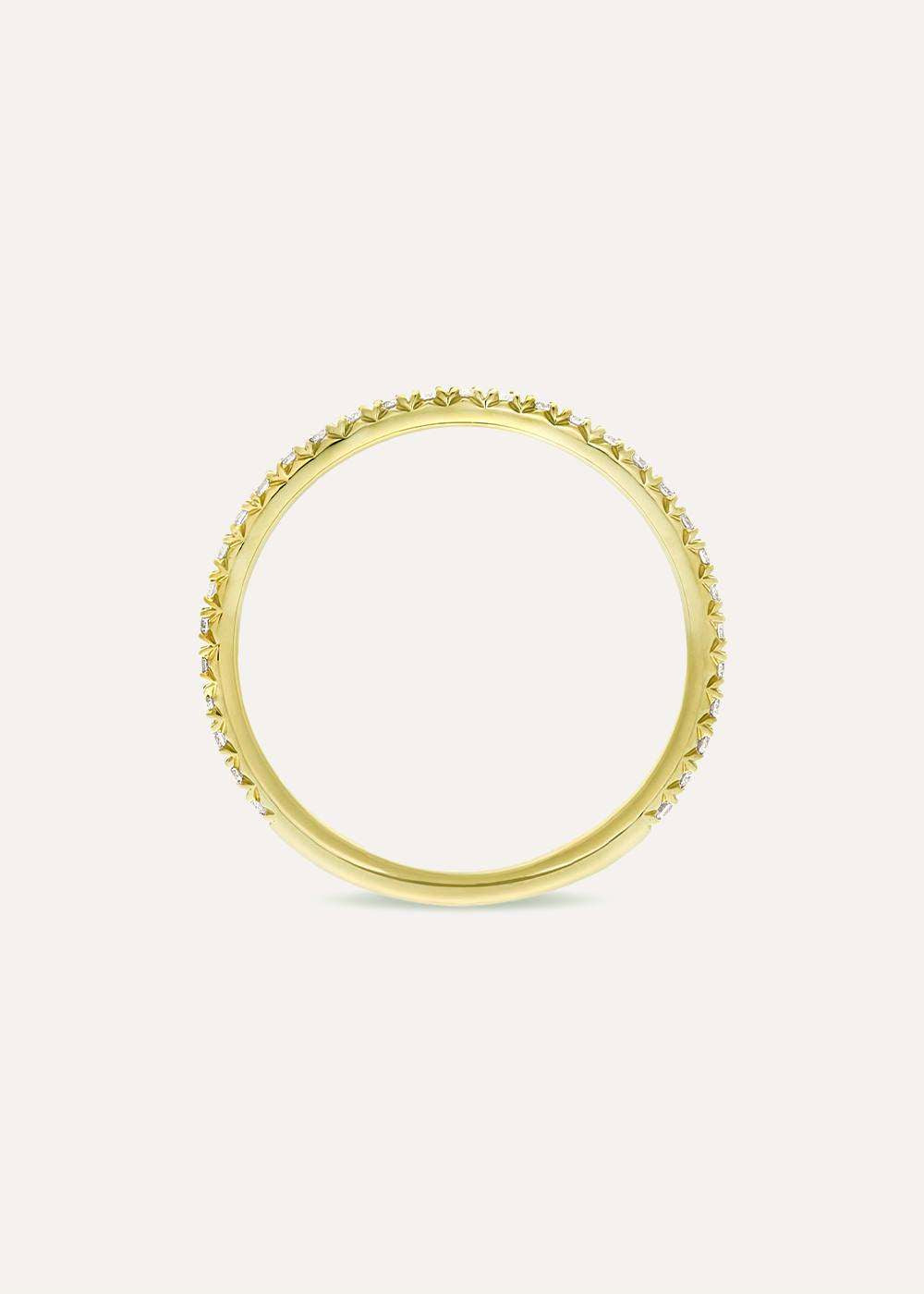 Minnow Three Quarter Small Lab-Grown Diamond Eternity Ring