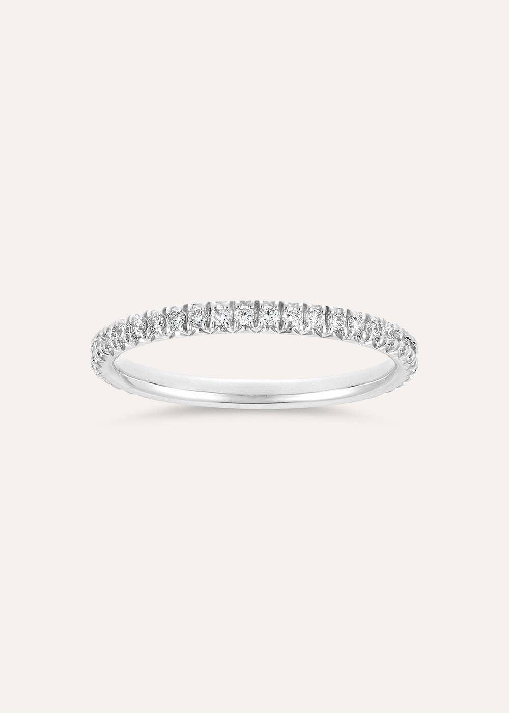 Minnow Three Quarter Small Lab-Grown Diamond Eternity Ring