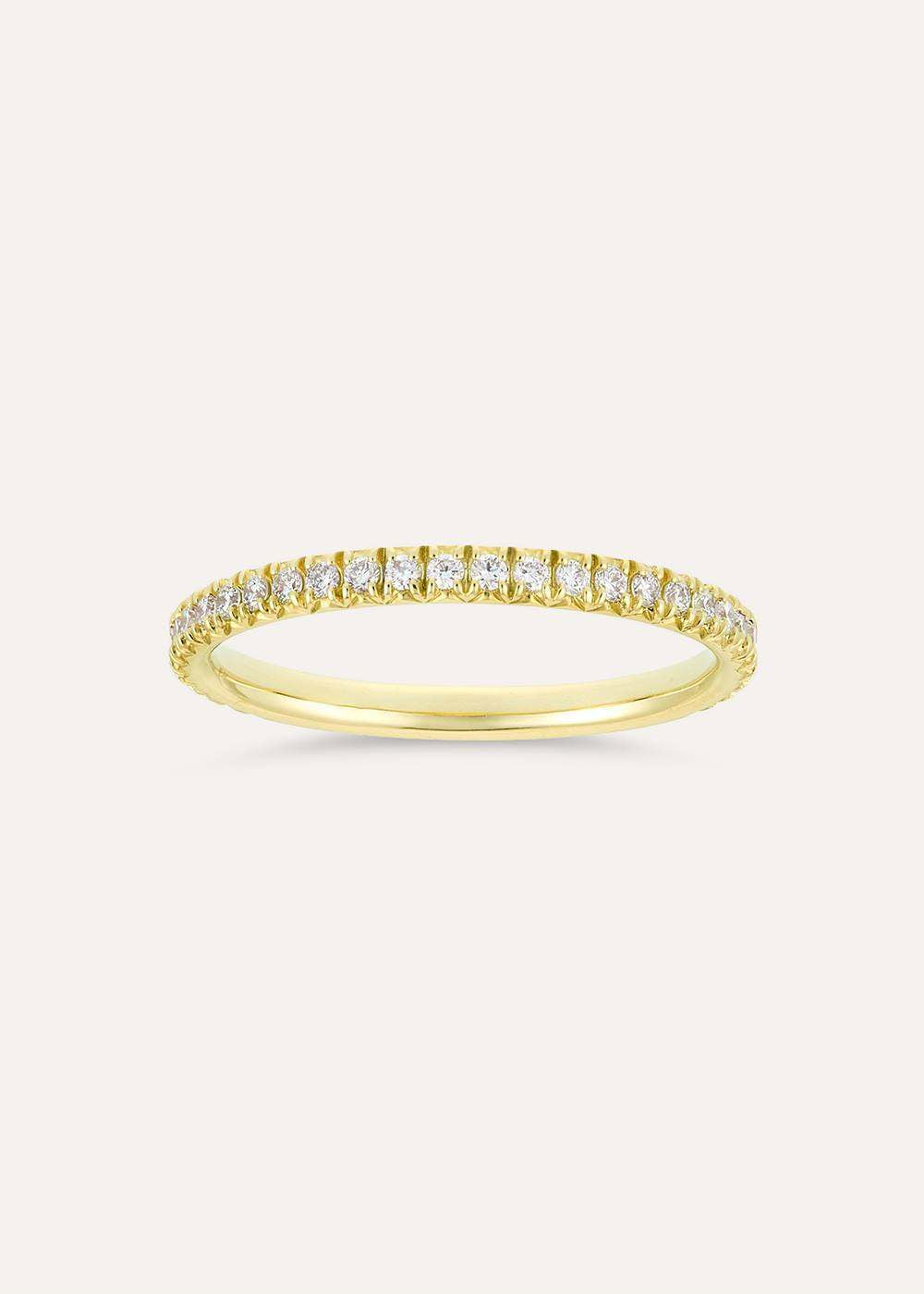 Minnow Three Quarter Small Lab-Grown Diamond Eternity Ring