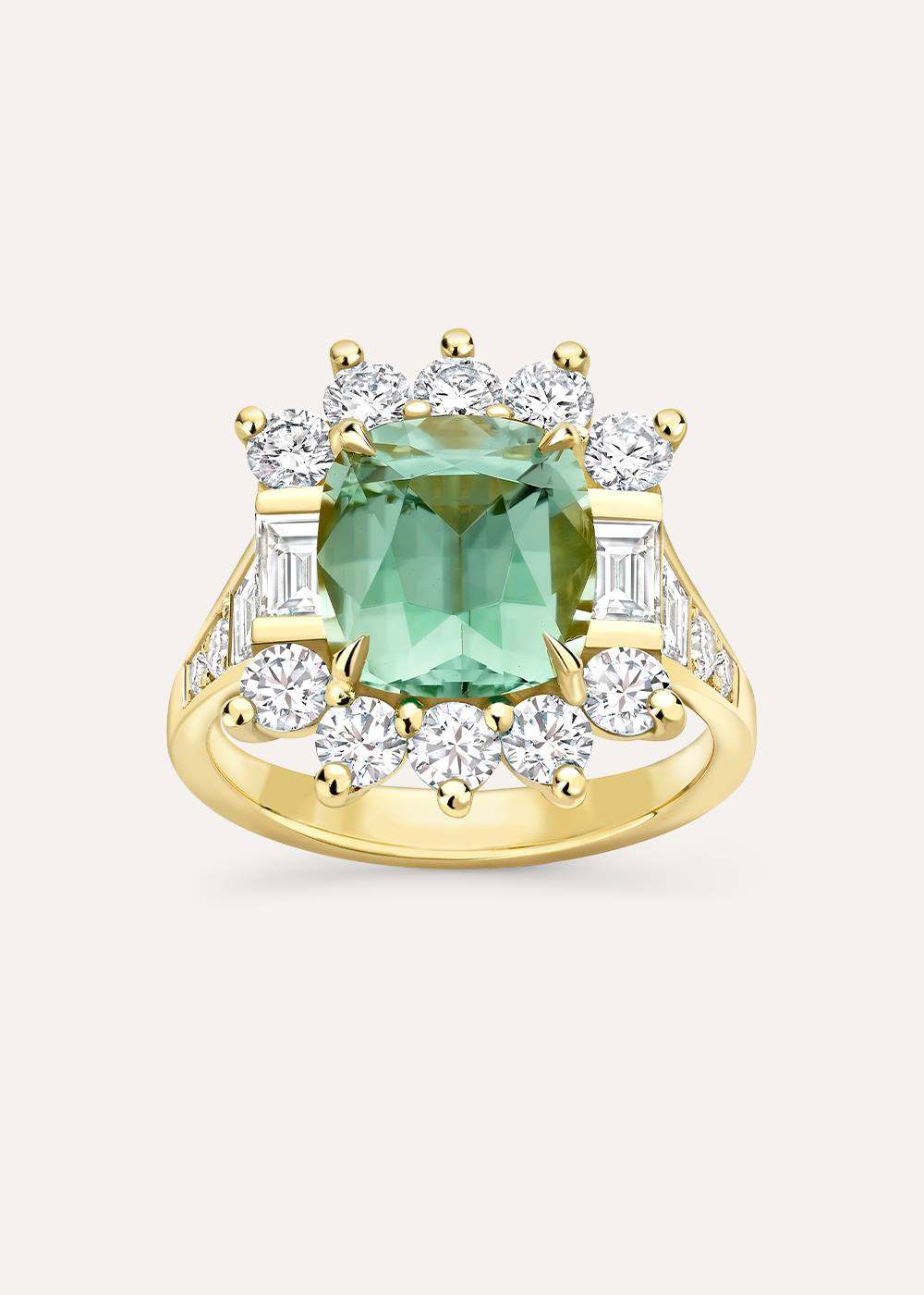 Thea Tourmaline & Diamond Ring