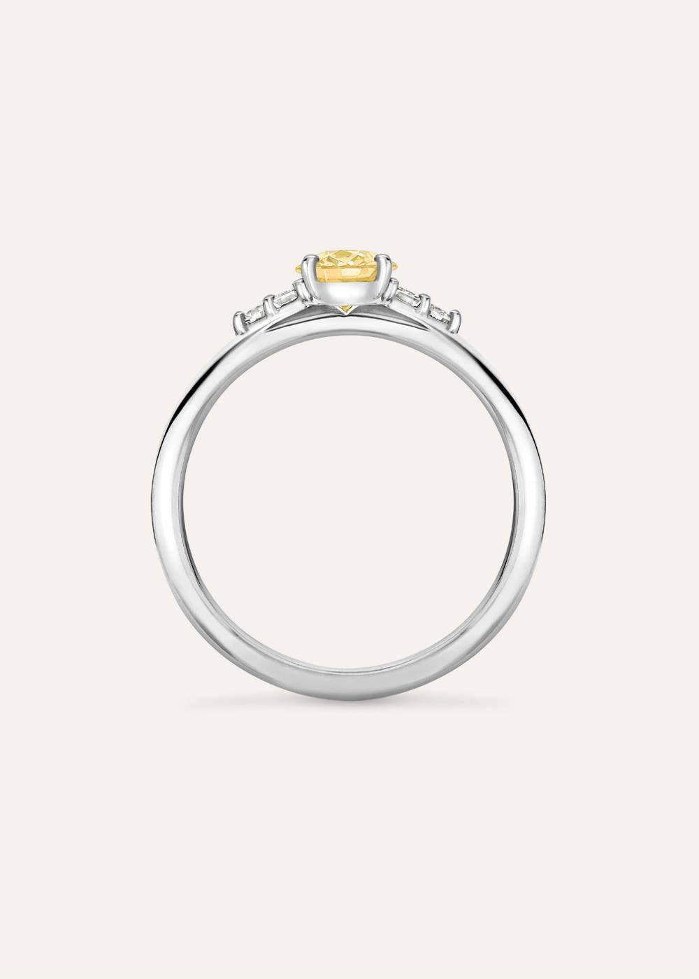 Katie Yellow Sapphire & Diamond Ring