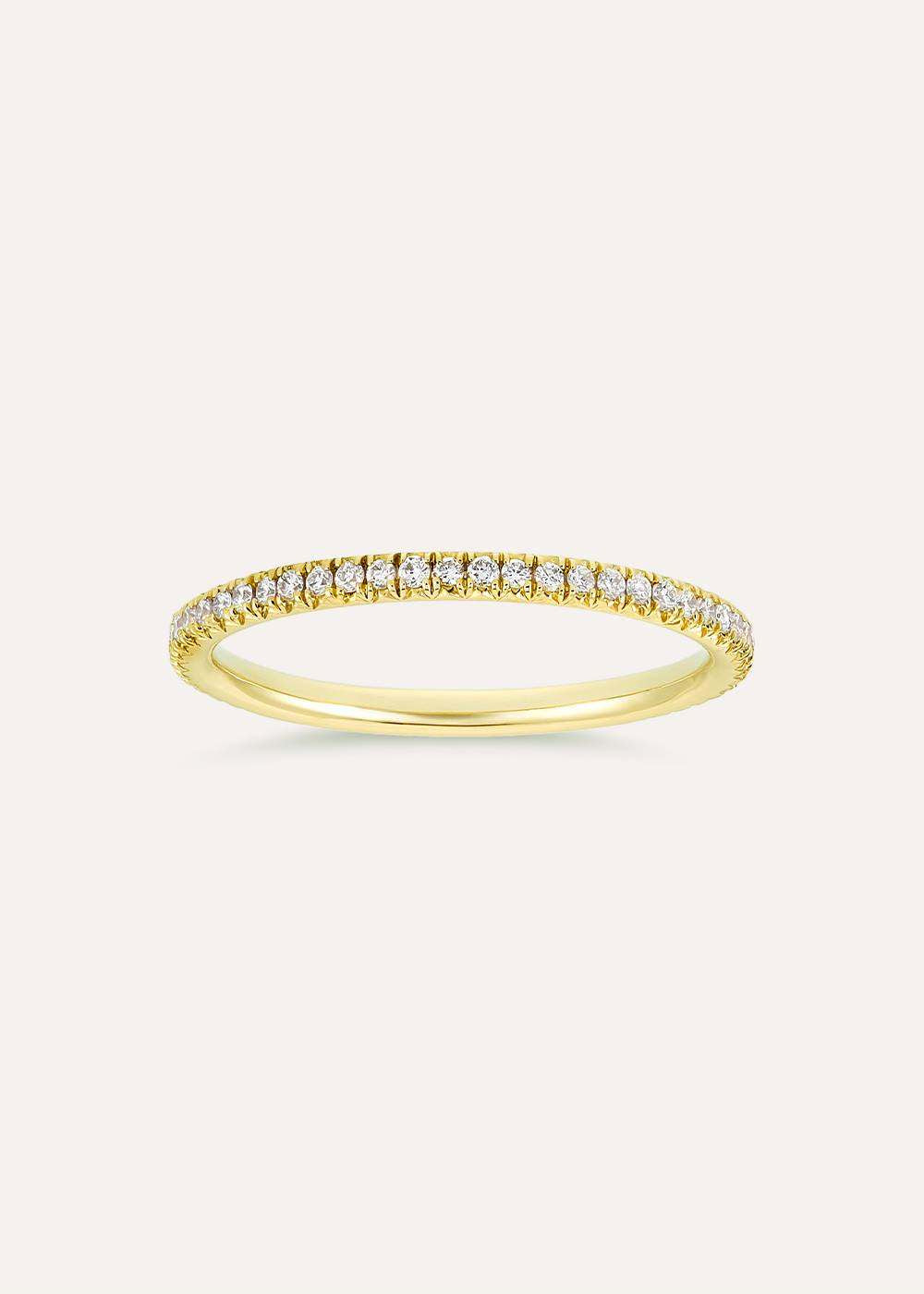 Minnow Three Quarter Mini Lab-Grown Diamond Eternity Ring